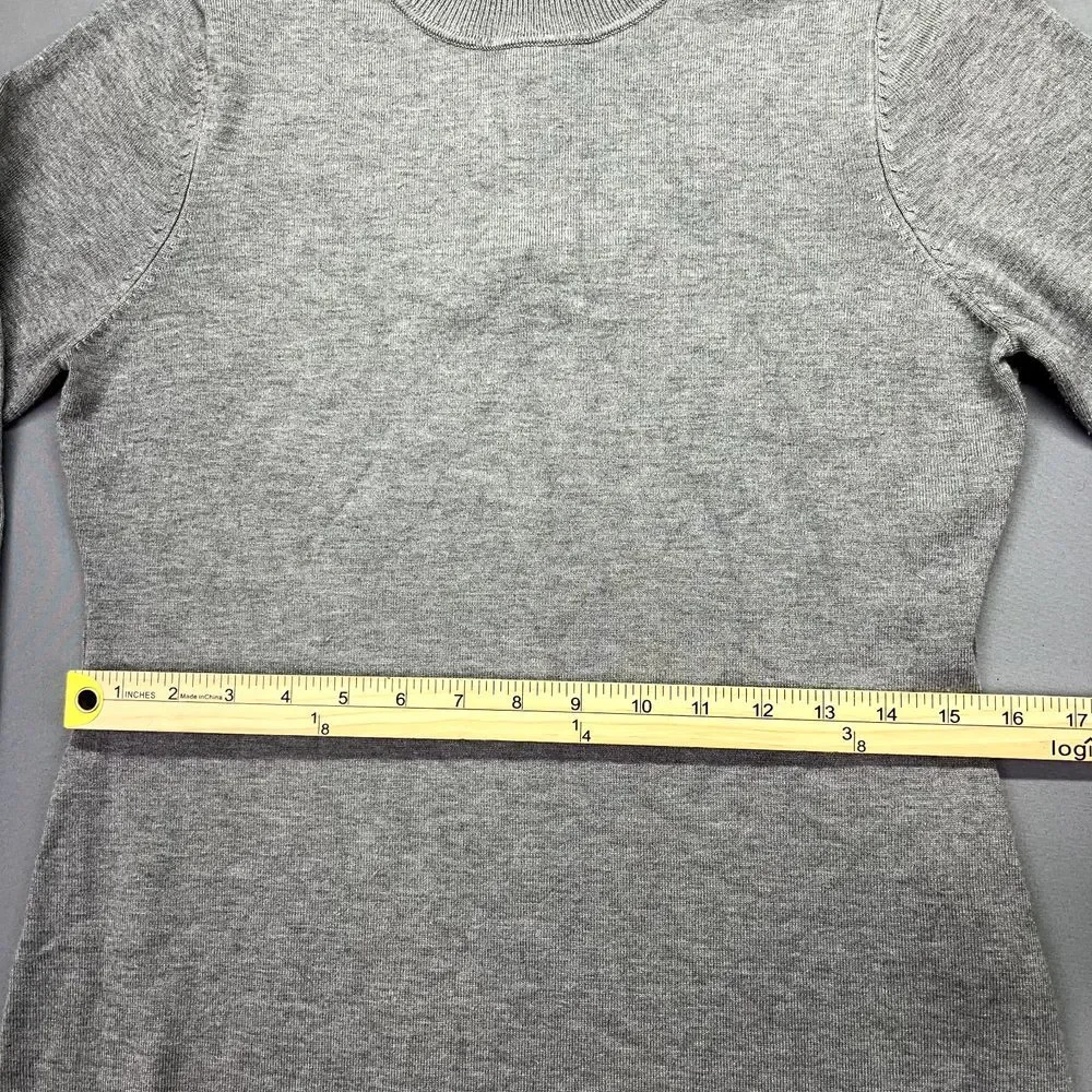 Calvin Klein Sweater Dress Women's Size M Grey Long Sleeve Minimalist Versatile‎